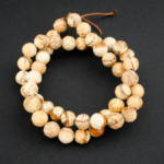 Kahverengi Jasper Faset Kesim Doğal Taş Dizi (8mm) - Görsel 5