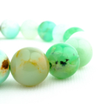 4A Kalite Krizopraz (Krizoplas) Doğal Taş Bileklik (11-12mm) - Görsel 4