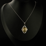 El Yapımı Altın Rutil Kuvars (Golden Healer) Taşı 925 Ayar Gümüş Erkek/Kadın (Unisex) Kolye - Görsel 5