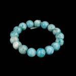 5A Kalite Larimar Doğal Taş Bileklik (11-12mm) - Görsel 5