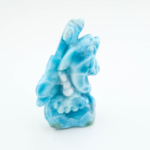 Orijinal Larimar Taşı El Oyması Carving İşçilik Yunus Obje - Görsel 4