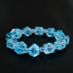 10A+ Kalite Özel Kesim Blue Topaz Doğal Taş Bileklik - Görsel 4