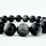 5A+Kalite Orijinal Silver Obsidyen Doğal Taş Bileklik (12mm) - Görsel 4