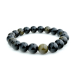 Orijinal Gold Obsidyen Doğal Taş Bileklik (10mm) - Görsel 2