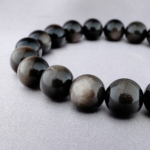 5A+Kalite Orijinal Silver Obsidyen Doğal Taş Bileklik (10mm) - Görsel 6