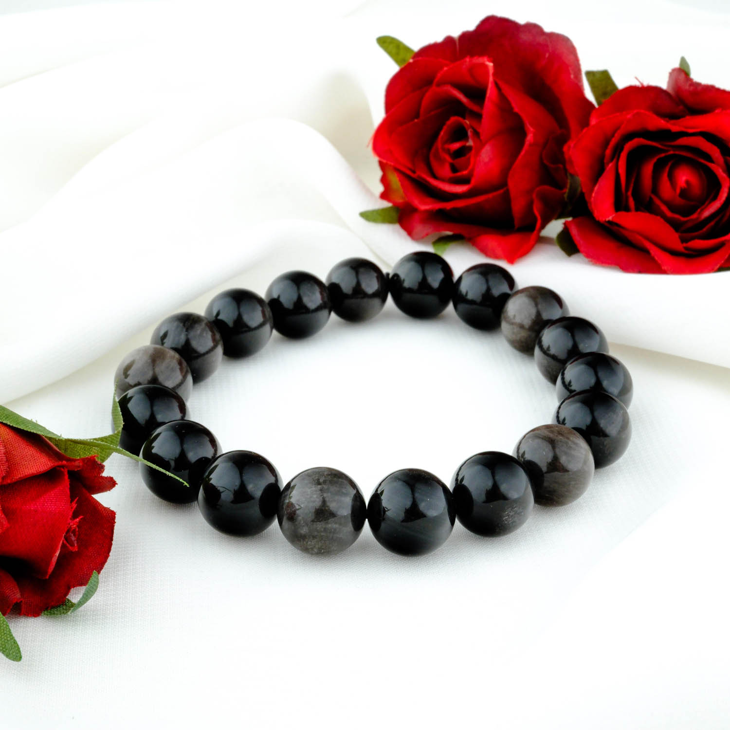 konya-dogaltas-evi-obsidyen-bileklik-38-0.jpg Orijinal Silver Obsidyen Doğal Taş Bileklik (10mm) - Görsel 1