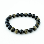 5A+Kalite Orijinal Gold Obsidyen Doğal Taş Bileklik (10mm) - Görsel 3