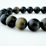 5A+Kalite Orijinal Gold Obsidyen Doğal Taş Bileklik (10mm) - Görsel 4