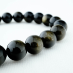 5A+Kalite Orijinal Gold Obsidyen Doğal Taş Bileklik (8mm) - Görsel 4