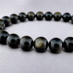 5A+Kalite Orijinal Gold Obsidyen Doğal Taş Bileklik (8mm) - Görsel 6