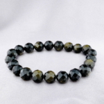 5A+Kalite Orijinal Gold Obsidyen Doğal Taş Faset Kesim Bileklik (10mm) - Görsel 5