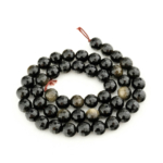 Gold Obsidyen Faset Kesim Doğal Taş Dizi (8mm) - Görsel 2