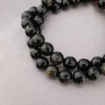 Gold Obsidyen Faset Kesim Doğal Taş Dizi (8mm) - Görsel 6