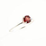 Garnet (Lal) Taşı 925 Ayar Gümüş Bayan Yüzük - Görsel 6