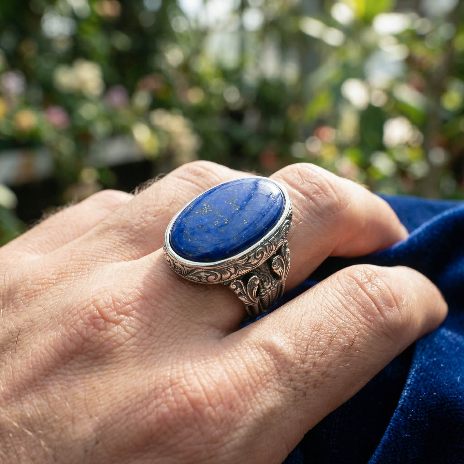 konya-dogaltas-evi-orijinal-lapis-lazuli-tasi-925-ayar-gumus-el-isciligi-erkek-yuzuk.jpg Orijinal Lapis Lazuli Taşı 925 Ayar Gümüş El İşçiliği Erkek Yüzük - Görsel 1