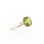 Zebercet (Peridot) Taşı 925 Ayar Gümüş Bayan Yüzük - Görsel 6