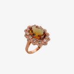 Zültanit Taşlı 925 Ayar Gümüş Rose Kaplama Bayan Set - Görsel 16