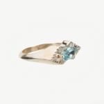 Blue Topaz Taşı 925 Ayar Gümüş Erkek / Kadın (Unisex) El İşçiliği Yüzük - Görsel 4