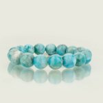 5A Kalite Larimar Doğal Taş Bileklik (11-12mm) - Görsel 7