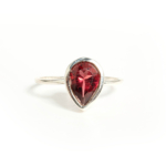 Garnet (Lal) Taşı 925 Ayar Gümüş Bayan Yüzük - Görsel 5