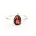 Garnet (Lal) Taşı 925 Ayar Gümüş Bayan Yüzük - Görsel 5
