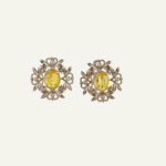 Sarı Safir Taşı 925 Ayar Gümüş Set - Görsel 9