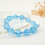 10A+ Kalite Özel Kesim Blue Topaz Doğal Taş Bileklik