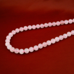 Madagaskar Pembe Kuvars Doğal Taş Dizi (8-9mm) - Görsel 4