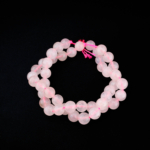 Madagaskar Pembe Kuvars Doğal Taş Dizi (8-9mm) - Görsel 5
