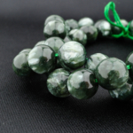 5A+Kalite Seraphinite Doğal Taş Dizi (10mm) - Görsel 6