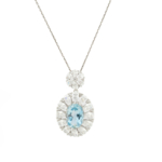Blue Topaz Doğal Taş Gümüş Bayan Kolye (6,65ct) - Görsel 2