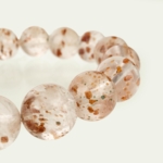 Özel VİP Garnet - Kuvars Doğal Taş Bileklik (11-12mm) - Görsel 4