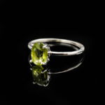 Zebercet (Peridot) Taşı 925 Ayar Gümüş Kadın Yüzük - Görsel 3
