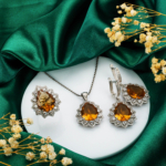 Zültanit Taşlı 925 Ayar Gümüş Bayan Set