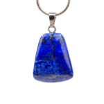 Lapis Lazuli Doğal Taş Metal Kolye - Görsel 3