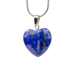 Lapis Lazuli Doğal Taş Metal Kolye - Görsel 3