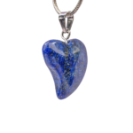 Lapis Lazuli Doğal Taş Metal Kolye - Görsel 2