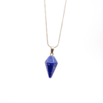 Lapis Lazuli Doğal Taş Metal Kolye