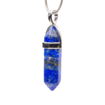 Lapis Lazuli Doğal Taş Metal Kolye - Görsel 2