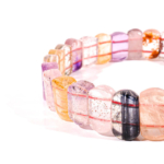 5A+ Kalite Multi Garden Rutil Kuvars Doğal Taş Rolex Bileklik - Görsel 2