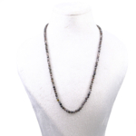 Orijinal Obsidyen Doğal Taş Bayan Kolye (2-3mm) - Görsel 2