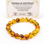 Orijinal Sertifikalı Yetişkin Kehribar Bileklik (10-11mm) - Görsel 4
