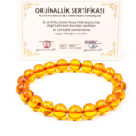 Orijinal Sertifikalı Yetişkin Kehribar Bileklik (12-13mm) - Görsel 4