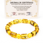 Orijinal Sertifikalı Yetişkin Kehribar Kapsül Bileklik - Görsel 4