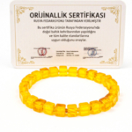 Orijinal Sertifikalı Yetişkin Kehribar Küp Bileklik - Görsel 4