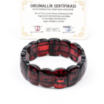 Orijinal Sertifikalı Yetişkin Kehribar Rolex Bileklik - Görsel 4