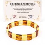 Orijinal Sertifikalı Yetişkin Kehribar Rolex Bileklik - Görsel 4