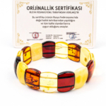 Orijinal Sertifikalı Yetişkin Kehribar Rolex Bileklik - Görsel 4