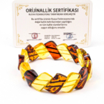Orijinal Sertifikalı Yetişkin Kehribar Rolex Bileklik - Görsel 4