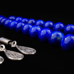 Orijinal 5A Kalite Lapis Lazuli Doğal Taş 33 Gümüş Tesbih (8mm) - Görsel 6